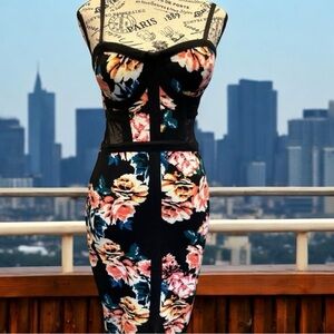 Material Girl Floral Dress